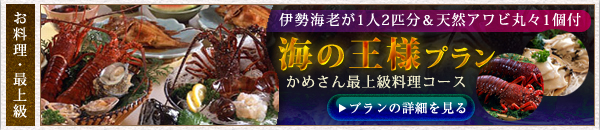 海の王様プラン　かめさん最上級料理コース